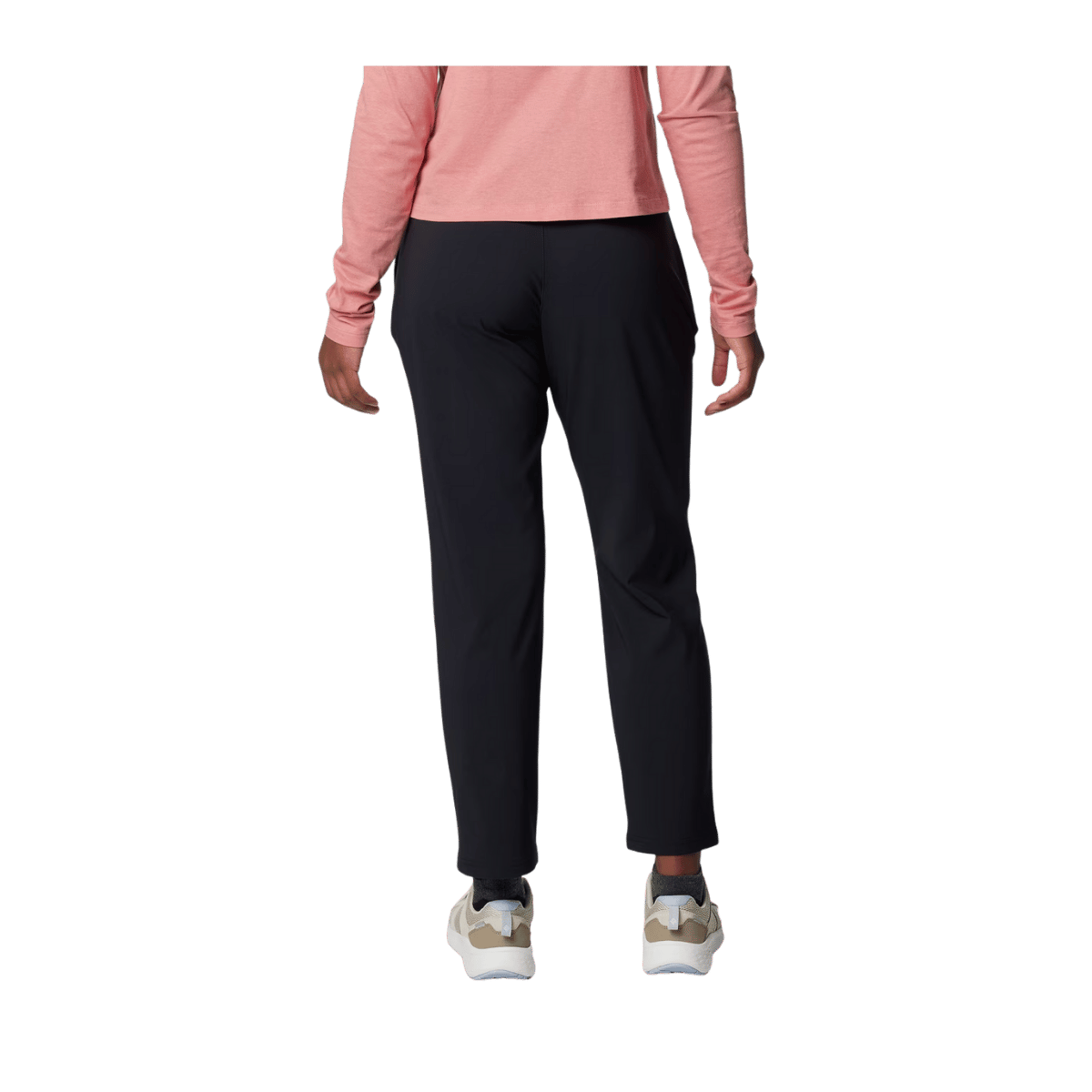 COLUMBIA WOMEN'S ALL SEASONS PULL-ON PANTS - BLACK - BACK VIEW