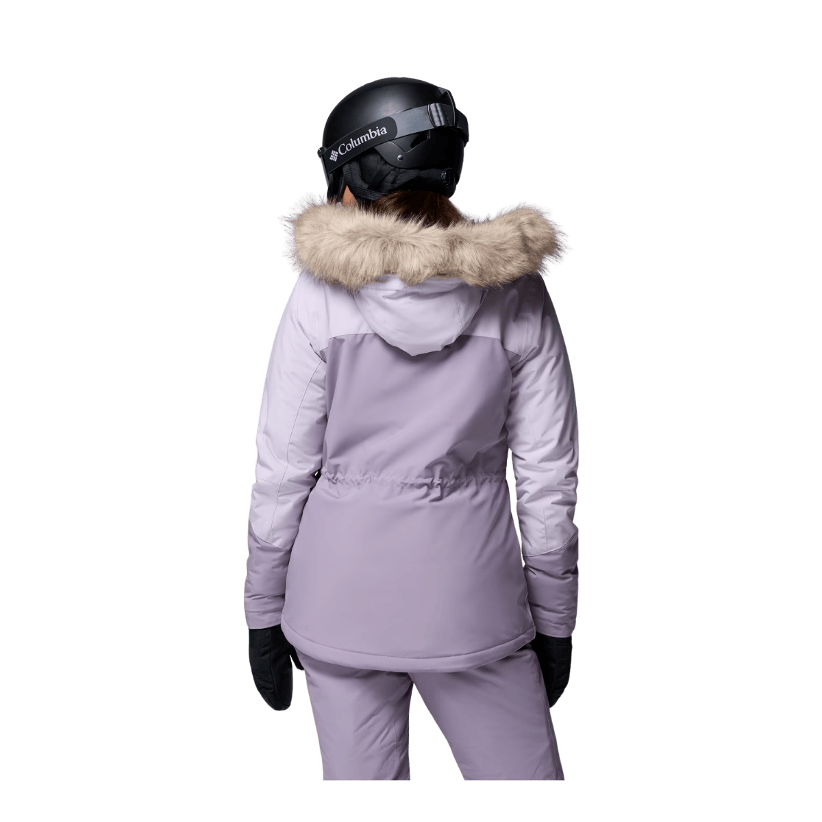 COLUMBIA WOMEN'S AVA ALPINE II INSULATED JACKET - LAVENDER PEARL - BACK VIEW
