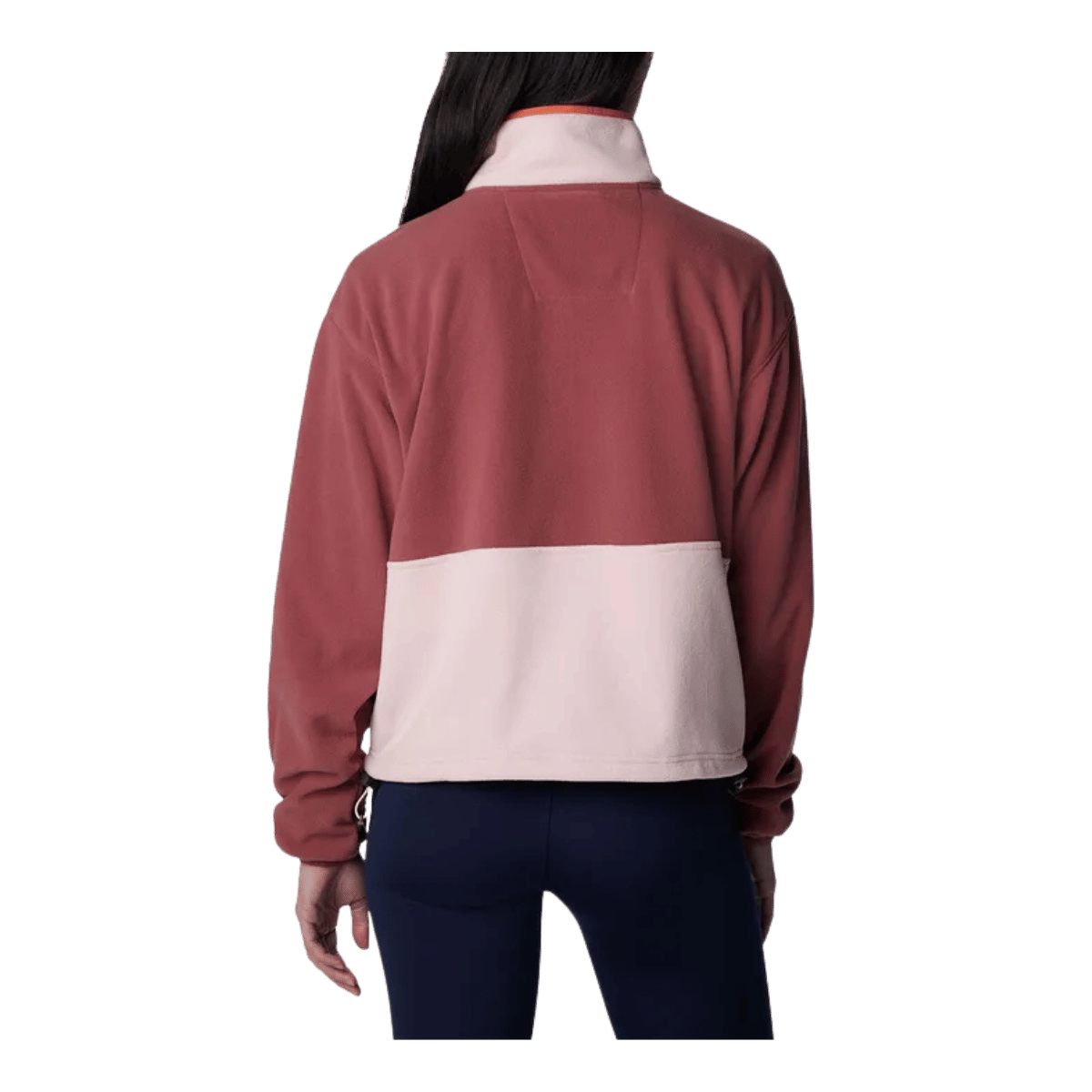 COLUMBIA WOMEN'S BACK BOWL FULL ZIP FLEECE JACKET - BEETROOT - BACK VIEW