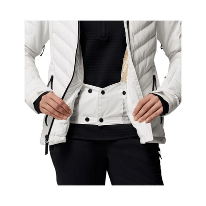 COLUMBIA WOMEN'S BIRD MOUNTAIN III INSULATED JACKET - SEA SALT - CLOSE-UP INNER VIEW