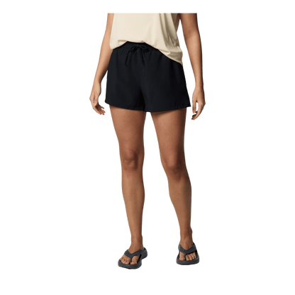 COLUMBIA WOMEN'S BOGATA BAY SHORT II 3" - BLACK - FRONT VIEW