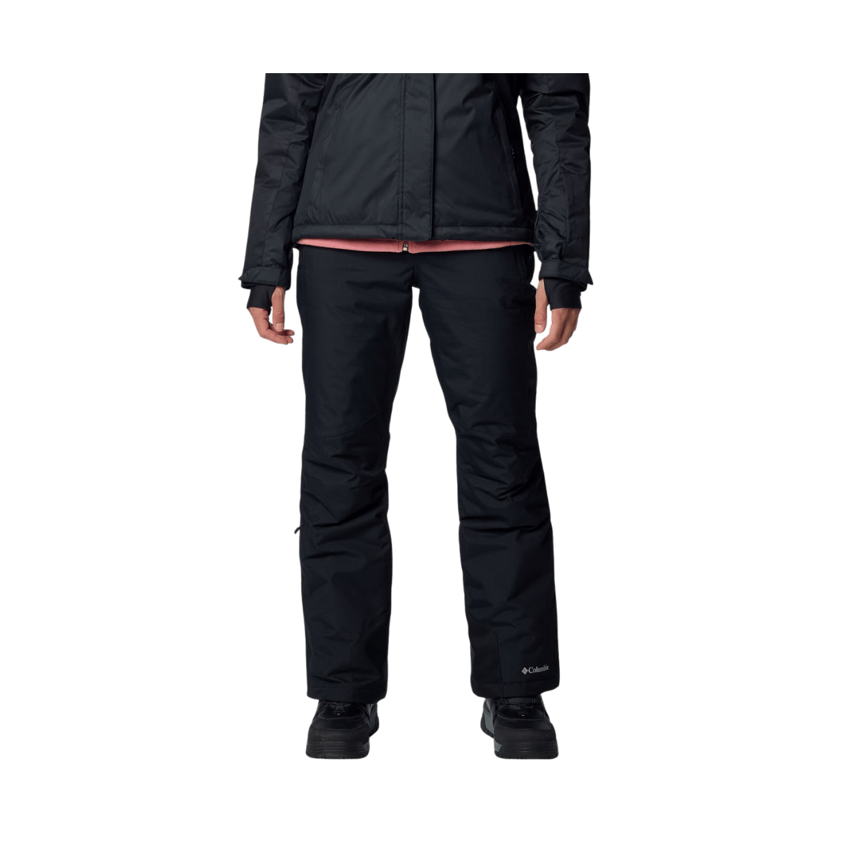 COLUMBIA WOMEN'S BUGABOO II PANTS - BLACK - FRONT VIEW