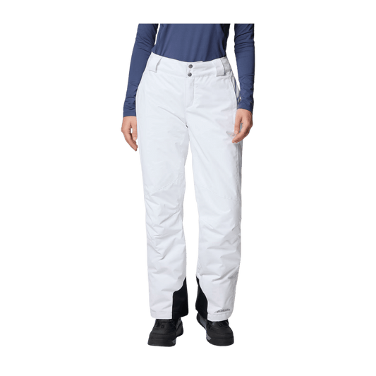 COLUMBIA WOMEN'S BUGABOO II PANTS - WHITE - FRONT VIEW