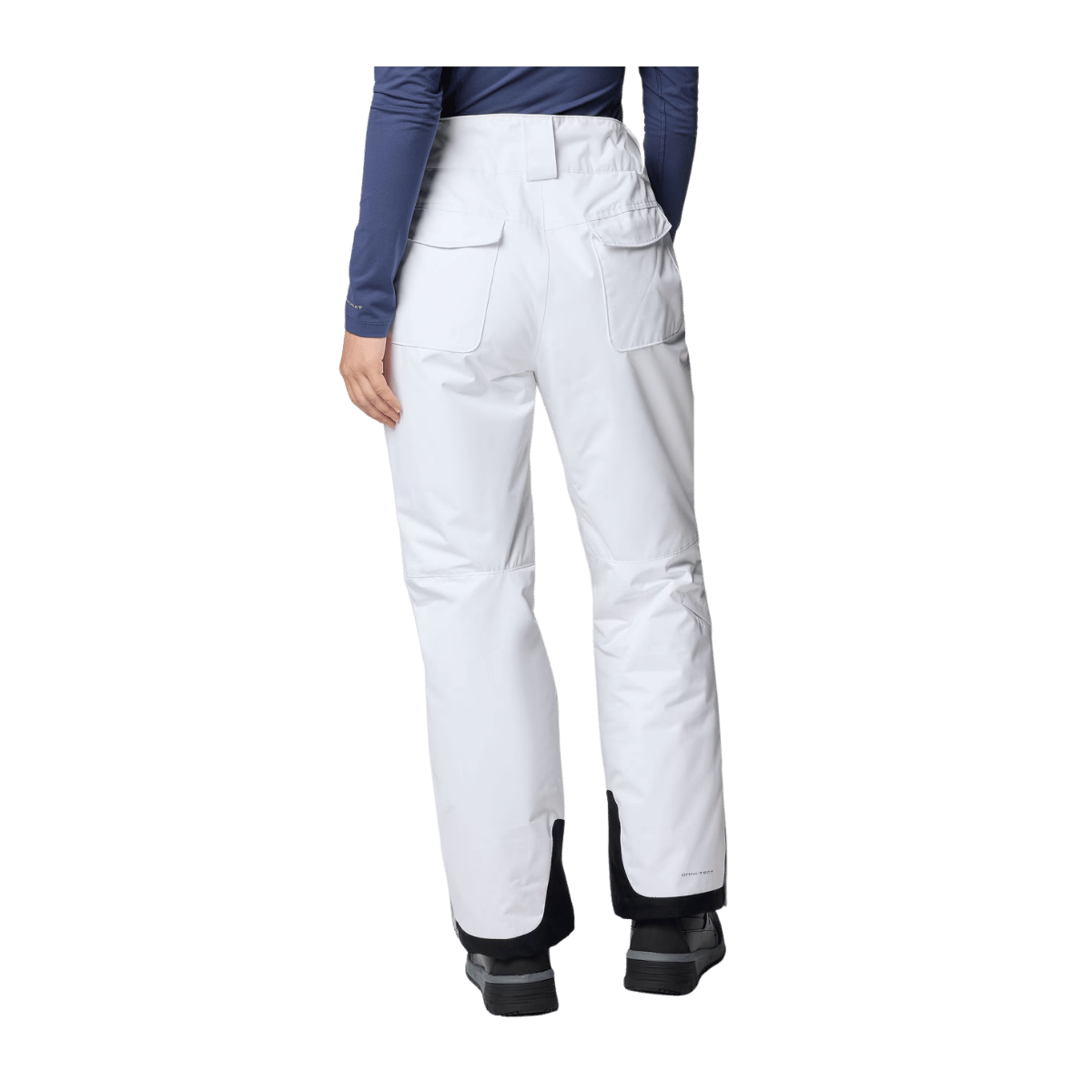 COLUMBIA WOMEN'S BUGABOO II PANTS - WHITE - BACK VIEW