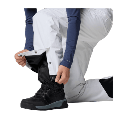 COLUMBIA WOMEN'S BUGABOO II PANTS - WHITE - ANKLE DETAIL VIEW