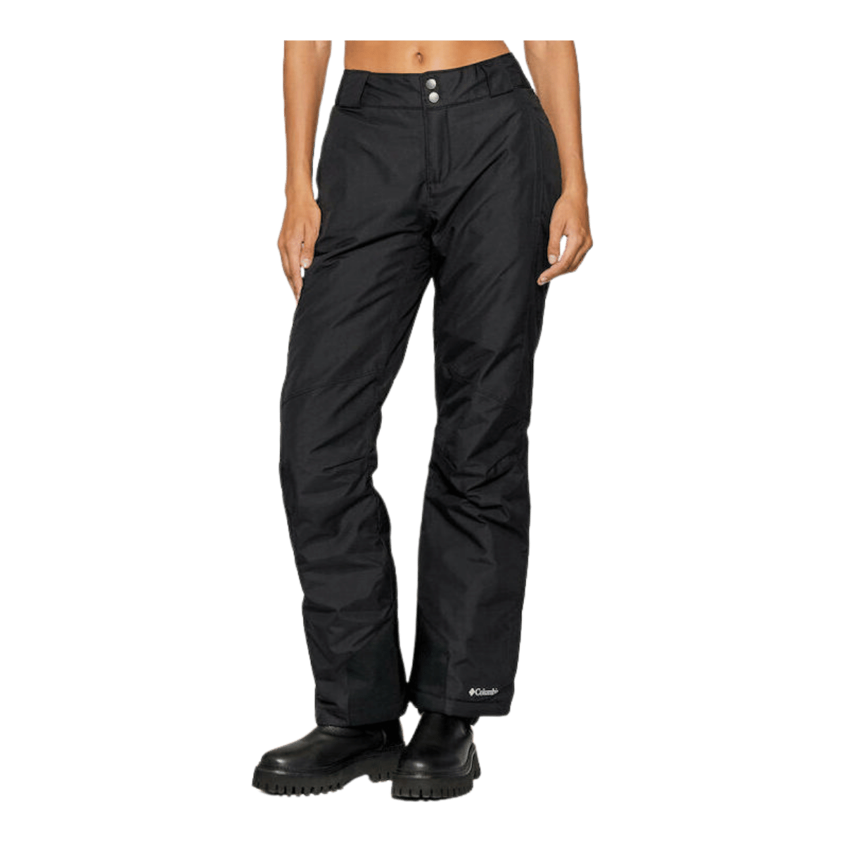 COLUMBIA WOMENS INSULATED BUGABOO OH PANT 31" - BLACK - FRONT VIEW