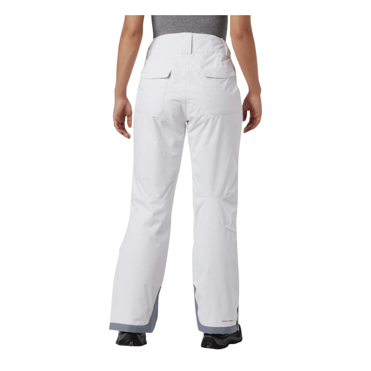 COLUMBIA WOMENS INSULATED BUGABOO OH PANT 31" - WHITE - BACK VIEW