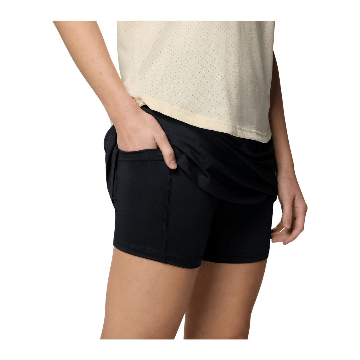 COLUMBIA WOMEN'S CHILL RIVER SKORT - BLACK -  INNER VIEW