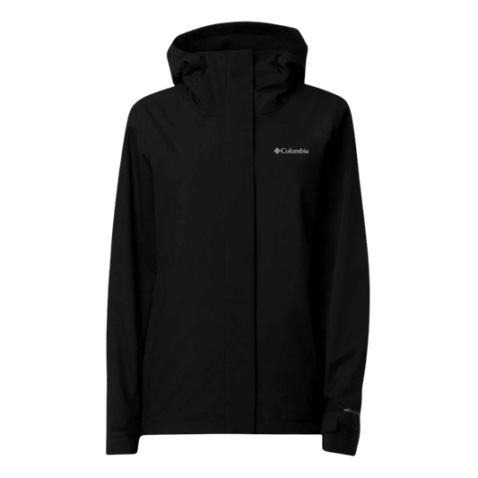 COLUMBIA WOMEN'S EARTH EXPLORER II SHELL JACKET - BLACK - FRONT VIEW