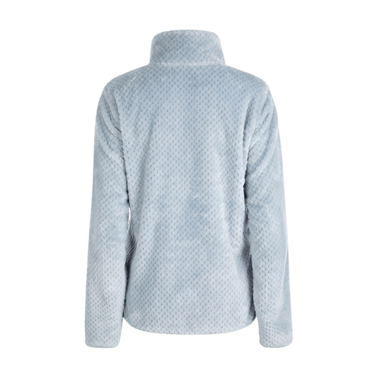 COLUMBIA WOMEN'S FIRE SIDE SHERPA FULL ZIP FLEECE JACKET - CIRRUS GREY - BACK VIEW