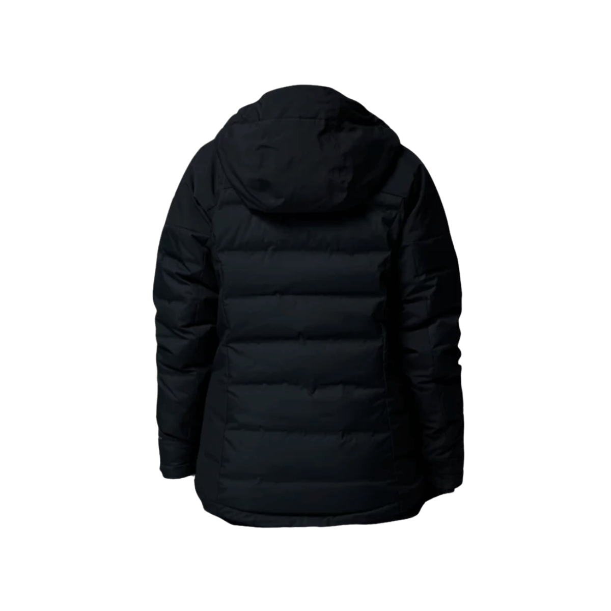 COLUMBIA WOMEN'S GLACIER RIDGE DOWN JACKET - BLACK - BACK VIEW