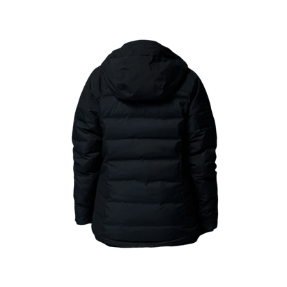 COLUMBIA WOMEN'S GLACIER RIDGE DOWN JACKET - BLACK - BACK VIEW