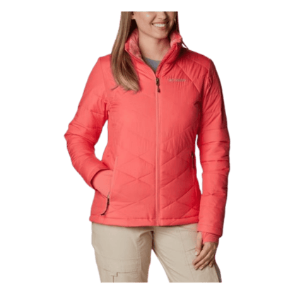 COLUMBIA WOMEN'S HEAVENLY JACKET - BLUSH PINK - FRONT VIEW