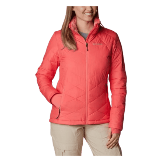 COLUMBIA WOMEN'S HEAVENLY JACKET - BLUSH PINK - FRONT VIEW