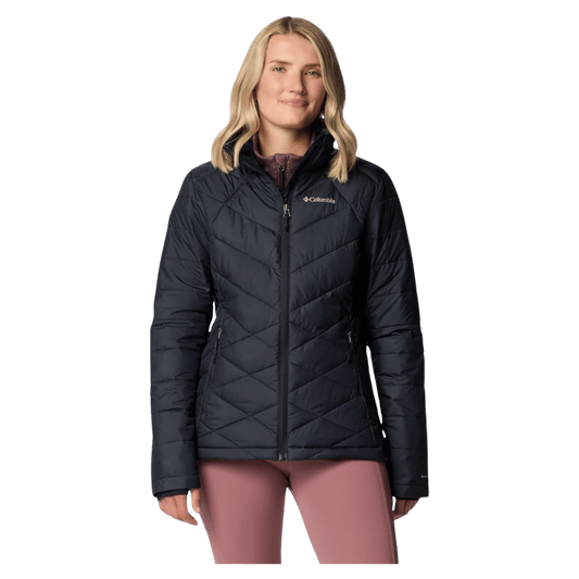 COLUMBIA WOMEN'S HEAVENLY JACKET - BLACK - FRONT VIEW