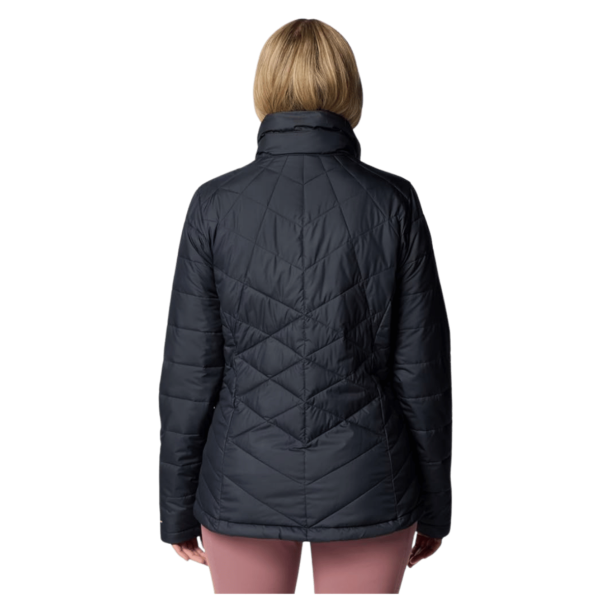 COLUMBIA WOMEN'S HEAVENLY JACKET - BLACK - BACK VIEW