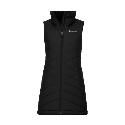 COLUMBIA WOMEN'S HEAVENLY LONG VEST - BLACK