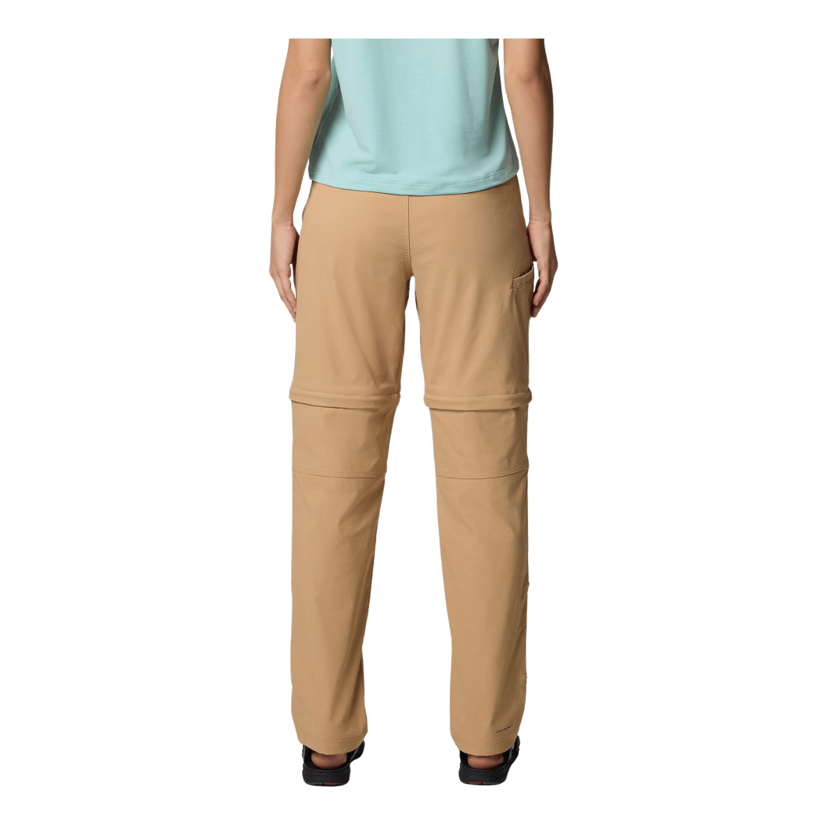 COLUMBIA WOMEN'S LESLIE FALLS CONVERTIBLE PANTS - CANOE - BACK VIEW