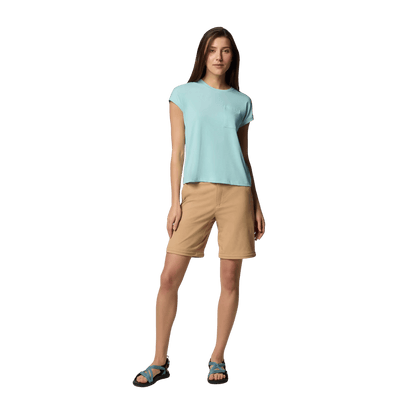 COLUMBIA WOMEN'S LESLIE FALLS CONVERTIBLE PANTS - CANOE - FRONT VIEW
