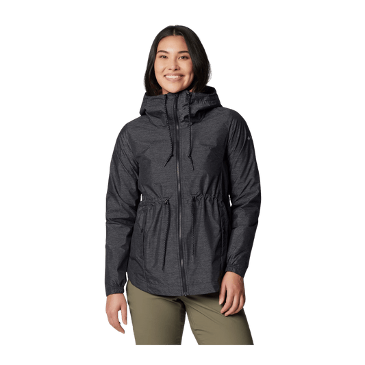 COLUMBIA WOMEN'S LILLIAN RIDGE II JACKET - BLACK - FRONT VIEW