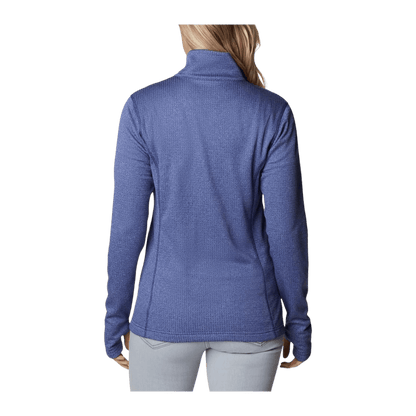 COLUMBIA WOMEN'S PARK VIEW GRID FLEECE FULL ZIP – DARK SAPPHIRE - BACK VIEW