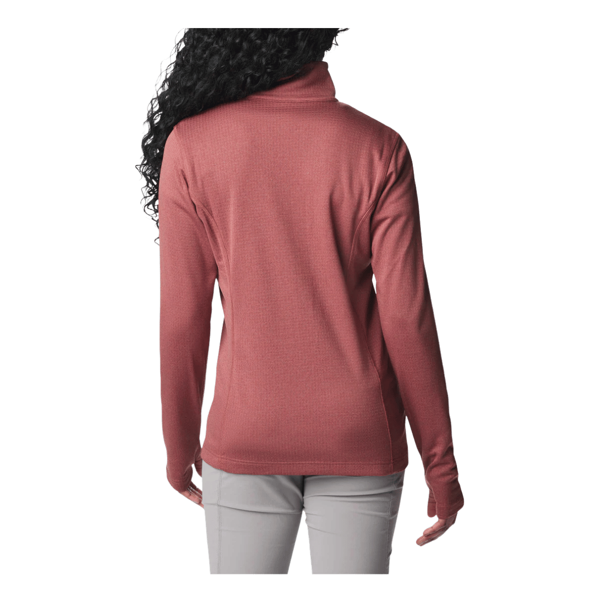 COLUMBIA WOMEN'S PARK VIEW GRID FULL ZIP FLEECE JACKET - BEETROOT - BACK VIEW