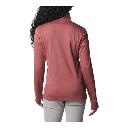 COLUMBIA WOMEN'S PARK VIEW GRID FULL ZIP FLEECE JACKET - BEETROOT - BACK VIEW