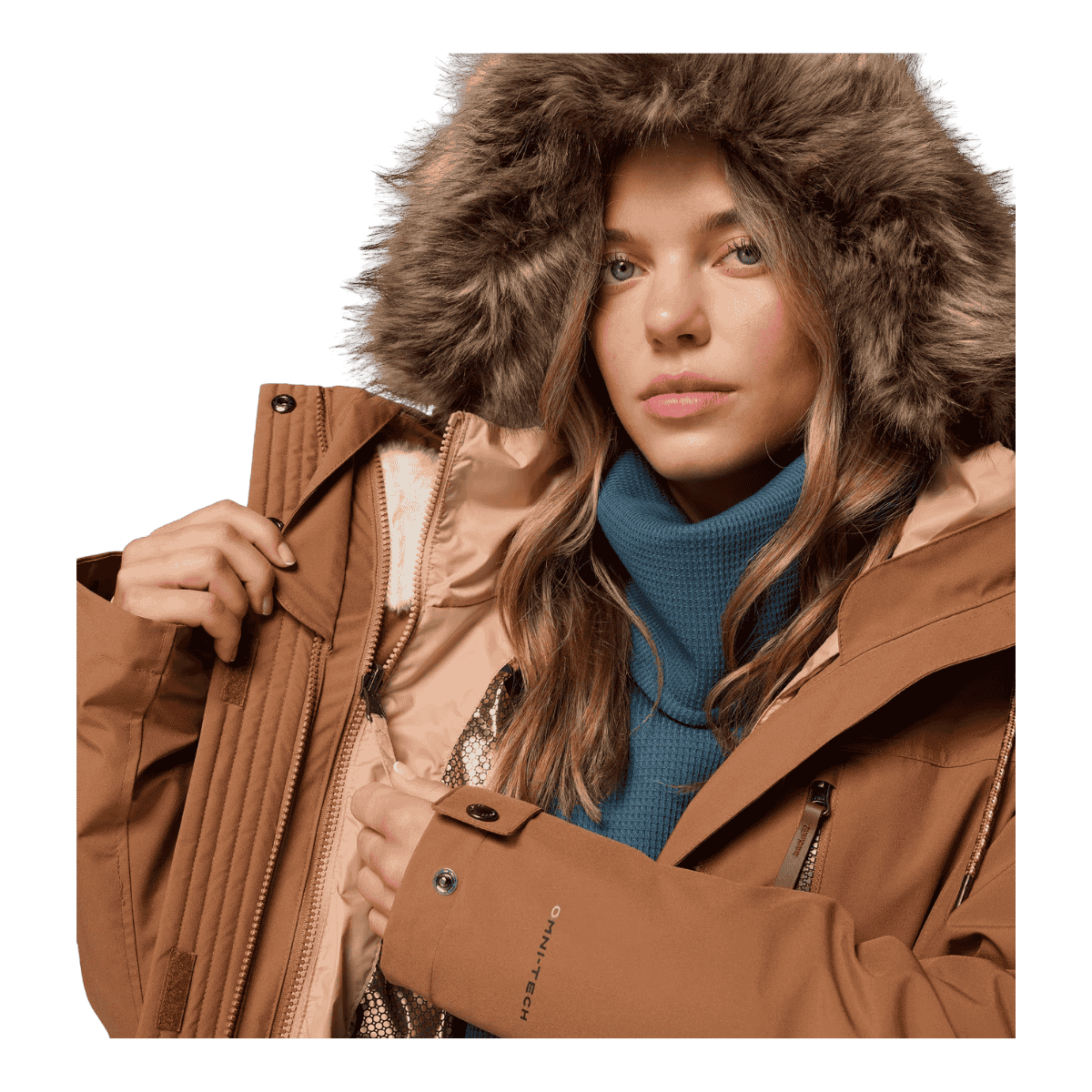 COLUMBIA WOMEN'S PAYTON PASS II INTERCHANGE JACKET - CAMEL BROWN - FEATURING VIEW