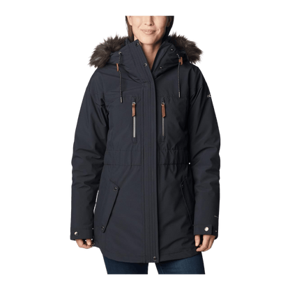 COLUMBIA WOMEN'S PAYTON PASS INTERCHANGE JACKET - BLACK - FRONT VIEW