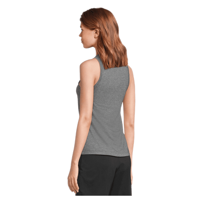 COLUMBIA WOMEN'S PFG UNCHARTED TANK - SHARK HEATHER - BACK VIEW