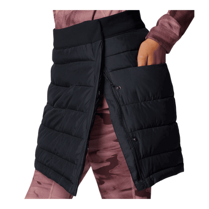 COLUMBIA WOMEN'S POWDER LITE III SKIRT - BLACK - SIDE VIEW