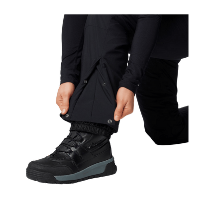 COLUMBIA WOMEN'S SHAFER CANYON II INSULATED PANTS - BLACK - ANKLE DETAIL VIEW