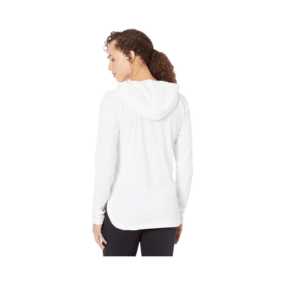 COLUMBIA WOMENS SUN TREK HOODED PULLOVER - WHITE - BACK VIEW