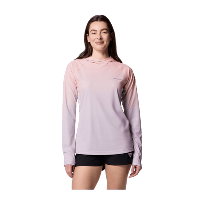 COLUMBIA WOMEN'S TIDAL DEFLECTOR ZERO HOODIE - HYDRANGEA - FRONT VIEW