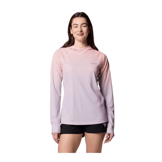 COLUMBIA WOMEN'S TIDAL DEFLECTOR ZERO HOODIE - HYDRANGEA - FRONT VIEW
