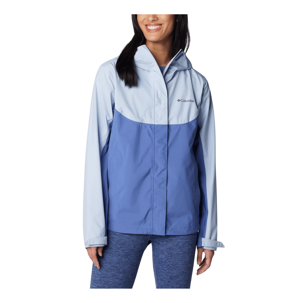 COLUMBIA WOMEN'S WAHKEENA FALLS 3L SHELL JACKET - WHISPER - FRONT VIEW