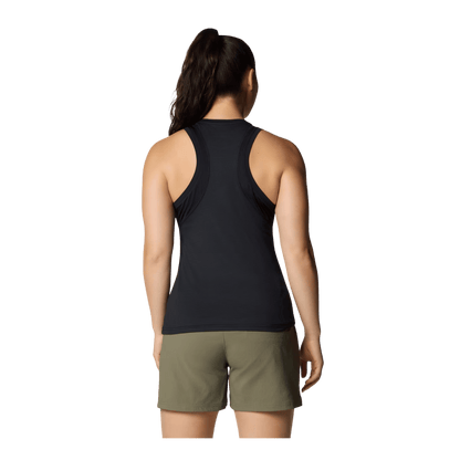 COLUMBIA WOMEN'S WEEKEND ASCENT TANK TOP - BLACK - BACK VIEW