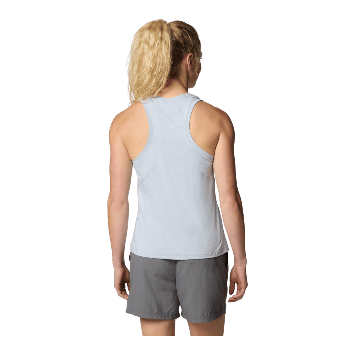 COLUMBIA WOMEN'S WEEKEND ASCENT TANK TOP - CIRRUS GREY - BACK VIEW