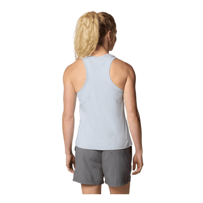 COLUMBIA WOMEN'S WEEKEND ASCENT TANK TOP - CIRRUS GREY - BACK VIEW