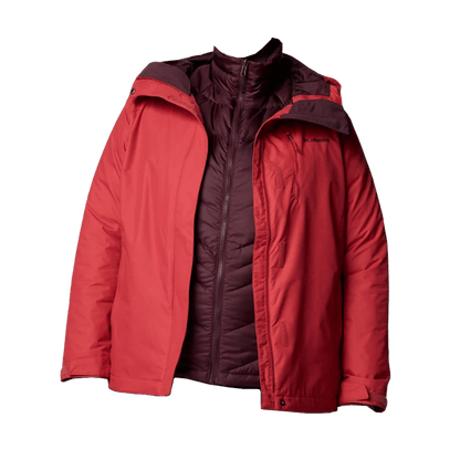 COLUMBIA WOMEN'S WHIRLIBIRD V INTERCHANGE JACKET - PLUS SIZE - DARE DEVIL - FRONT INNER VIEW