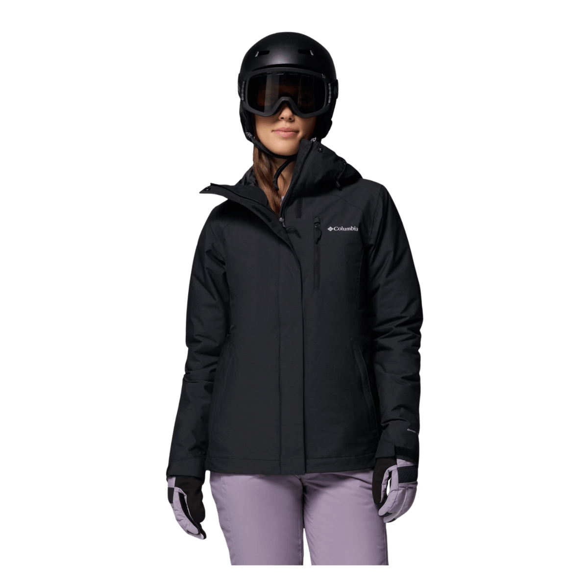 COLUMBIA WOMEN'S WHIRLIBIRD V INTERCHANGE JACKET - BLACK - FRONT VIEW