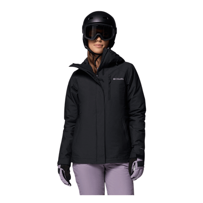 COLUMBIA WOMEN'S WHIRLIBIRD V INTERCHANGE JACKET - BLACK - FRONT VIEW