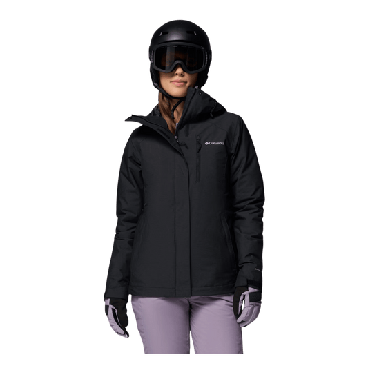 COLUMBIA WOMEN'S WHIRLIBIRD V INTERCHANGE JACKET - BLACK - FRONT VIEW