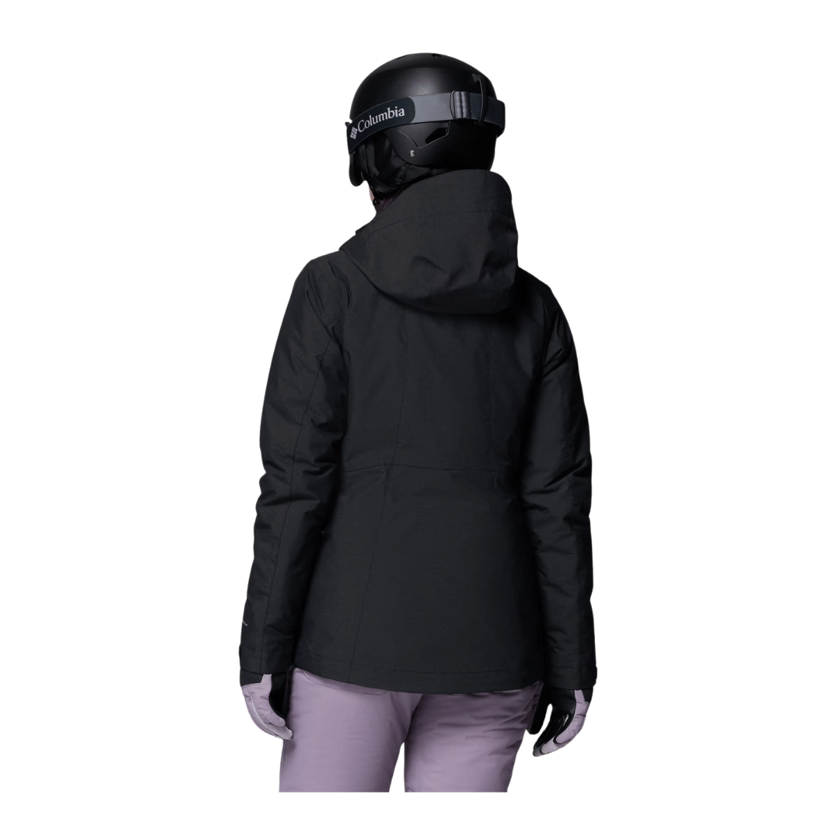 COLUMBIA WOMEN'S WHIRLIBIRD V INTERCHANGE JACKET - BLACK - BACK VIEW