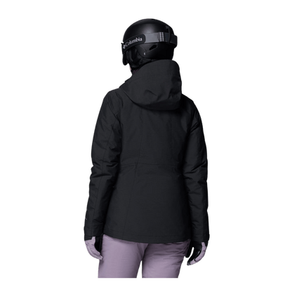 COLUMBIA WOMEN'S WHIRLIBIRD V INTERCHANGE JACKET - BLACK - BACK VIEW