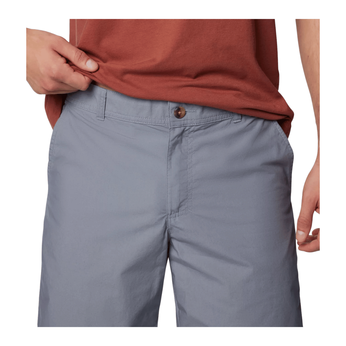 COLUMBIA WASHED OUT 10" SHORT - GREY ASH - WAIST DETAIL VIEW