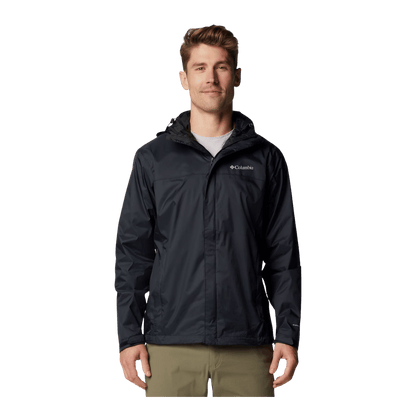 COLUMBIA MEN'S WATERTIGHT II JACKET - BLACK - FRONT VIEW