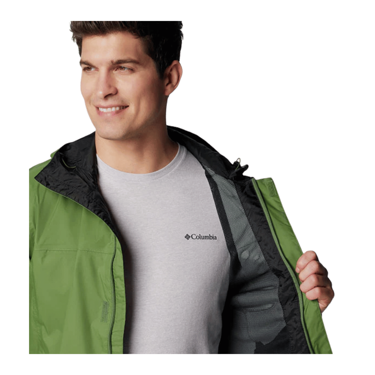 COLUMBIA MEN'S WATERTIGHT II JACKET - CANTEEN - INNER VIEW