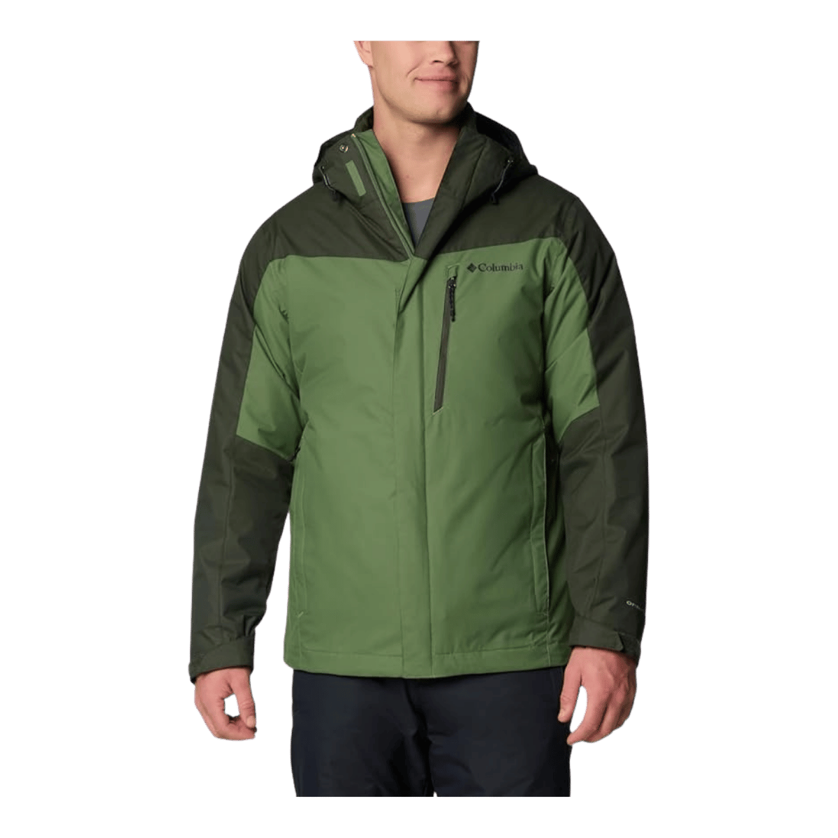 COLUMBIA MEN'S WHIRLIBIRD V INTERCHANGE JACKET - CANTEEN - FRONT VIEW