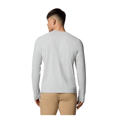 COLUMBIA MEN'S WILD CAST SUN SHIRT - COOL GREY - BACK VIEW